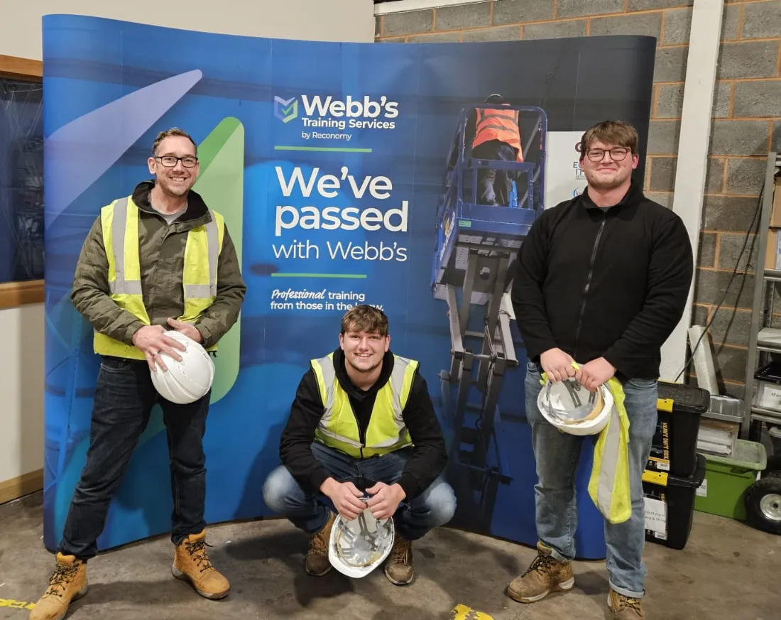 Baseline Platforms IPAF-trained crew after passing their MEWP training